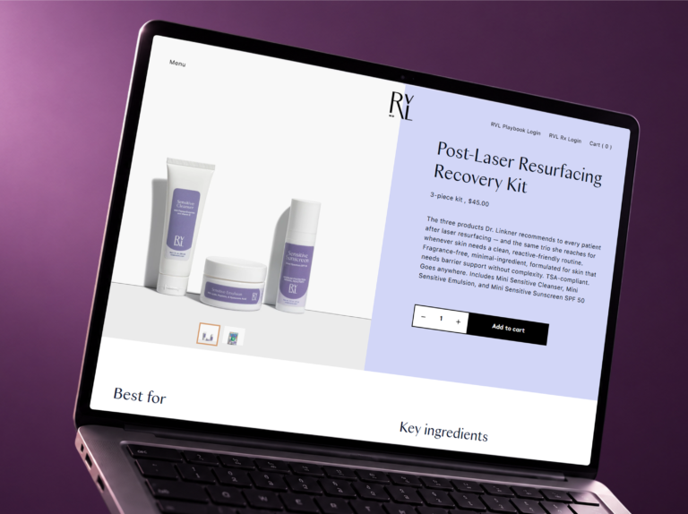 Shopify Plus case study for RVL Skincare